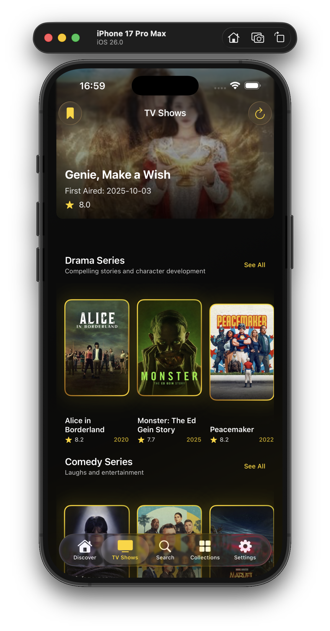 Untitled Movies App - Search Screen